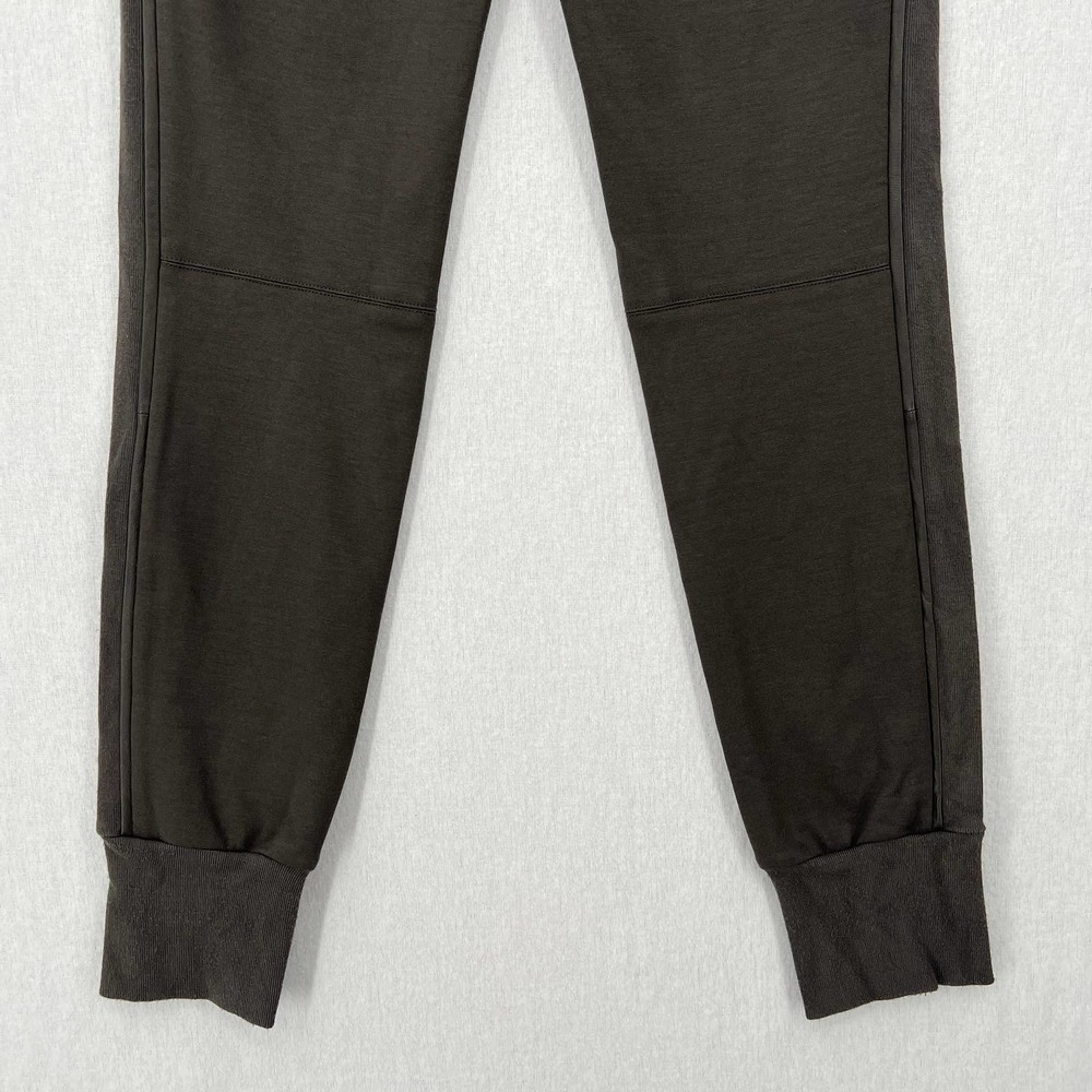 VINCE Pants Womens Small Charcoal Leather Piped Leggings Jogger Mid Rise - Picture 9 of 16